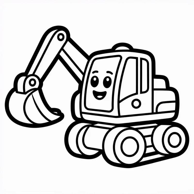 Úžasný Bagr omalovánka