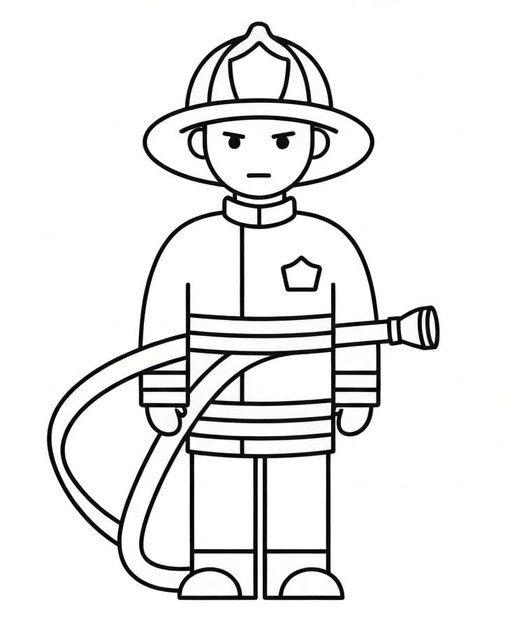 Úžasný Hasič omalovánka