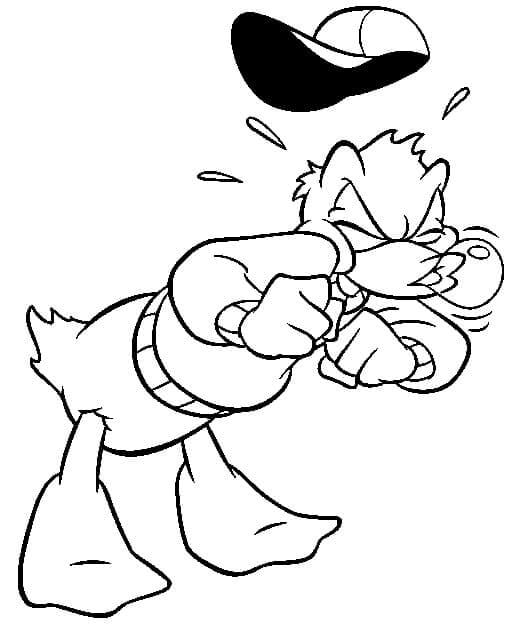 Úžasný Kačer Donald omalovánka