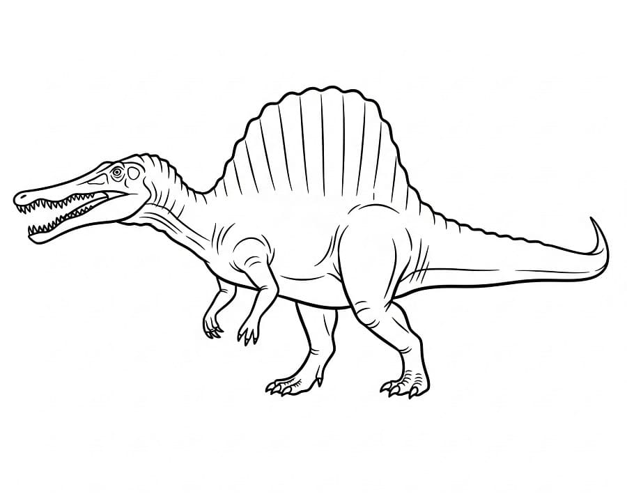 Velký Spinosaurus omalovánka