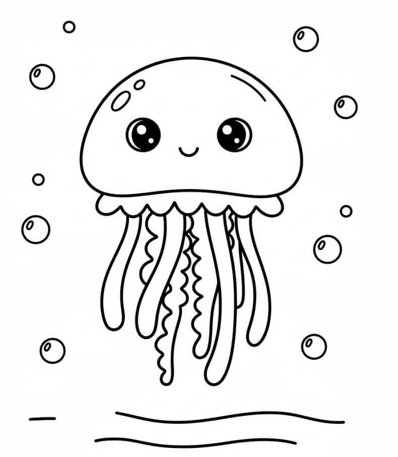 Medúza omalovánky