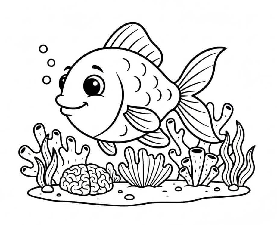 Ryba omalovánky