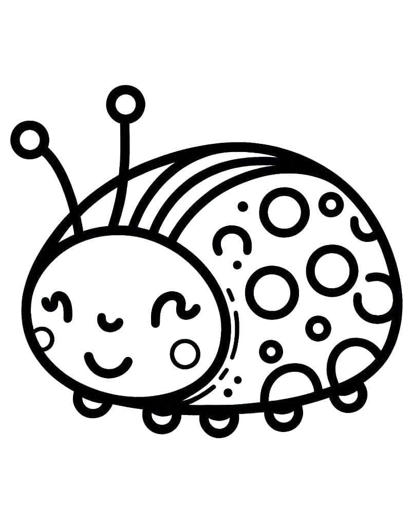 Velmi roztomilá Beruška omalovánka