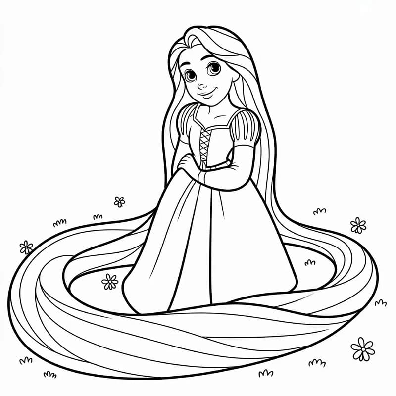 Velmi roztomilá Locika omalovánka