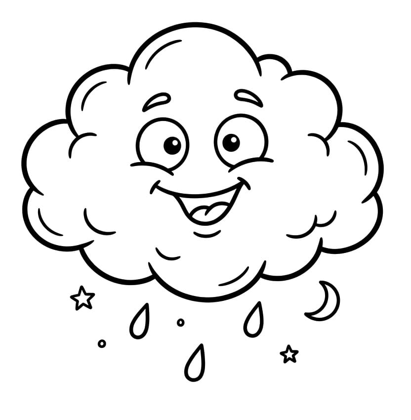 Velmi roztomilý Mrak omalovánka
