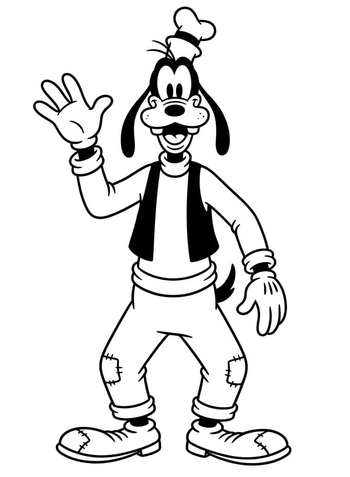 Velmi vtipný Goofy omalovánka