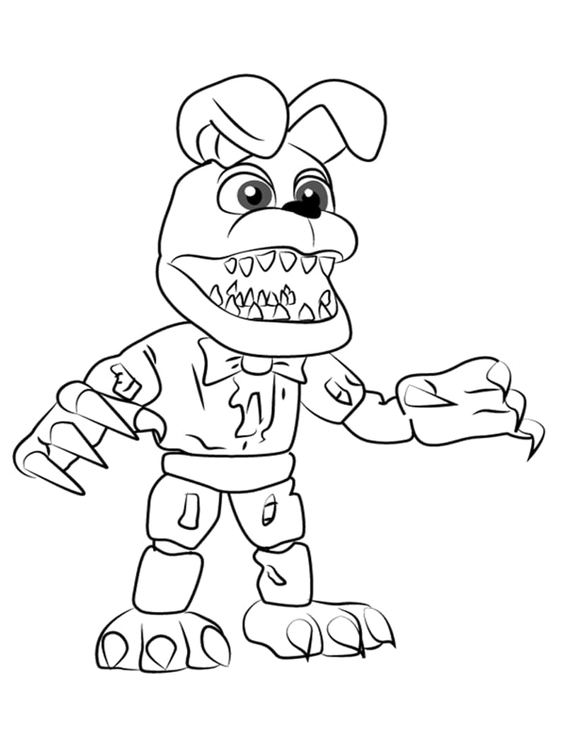 Vytisknout FNAF omalovánka