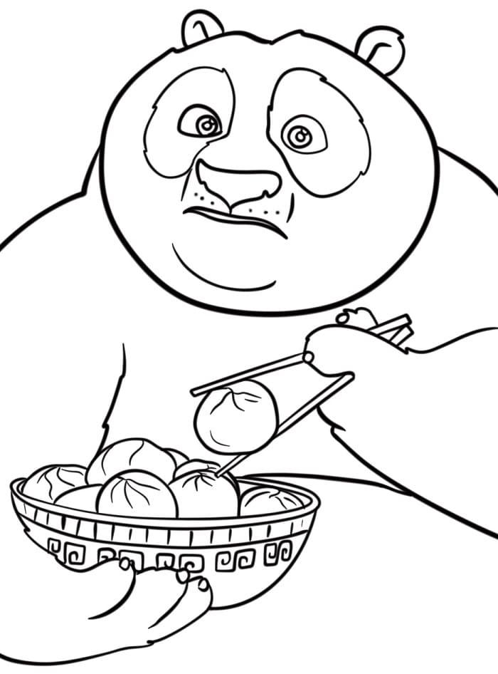 Vytisknout Kung Fu Panda omalovánka