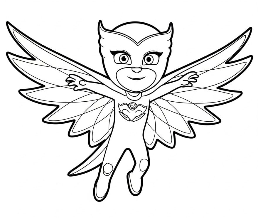 Vytisknout Pyžamasky omalovánka