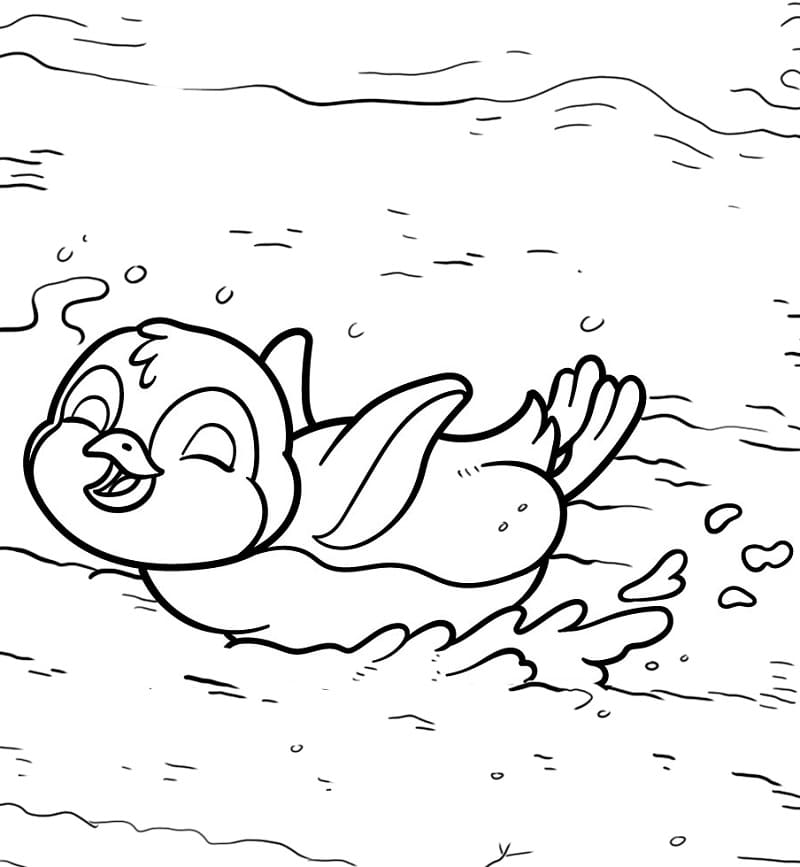 Vytisknout Tučňáka omalovánka