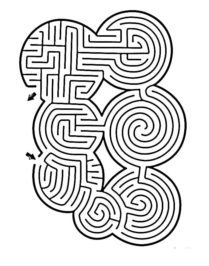 Vytisknout bludiště omalovánka