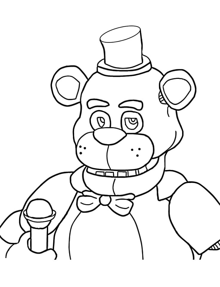Withered Freddy FNAF omalovánka