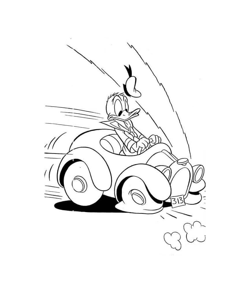 Základní Kačer Donald omalovánka