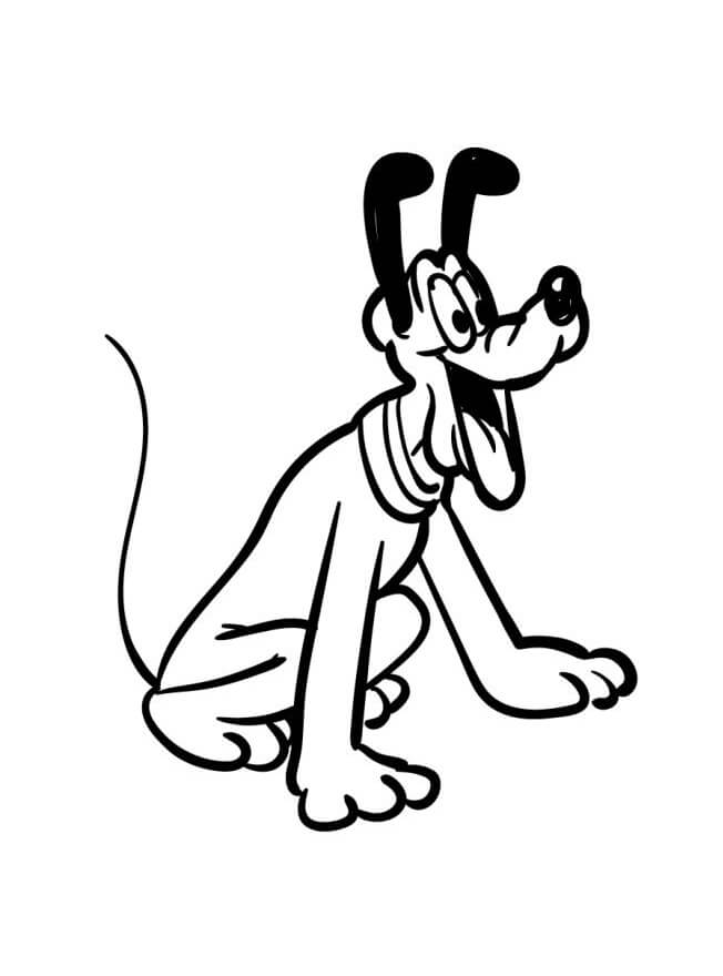 Základní Pluto omalovánka