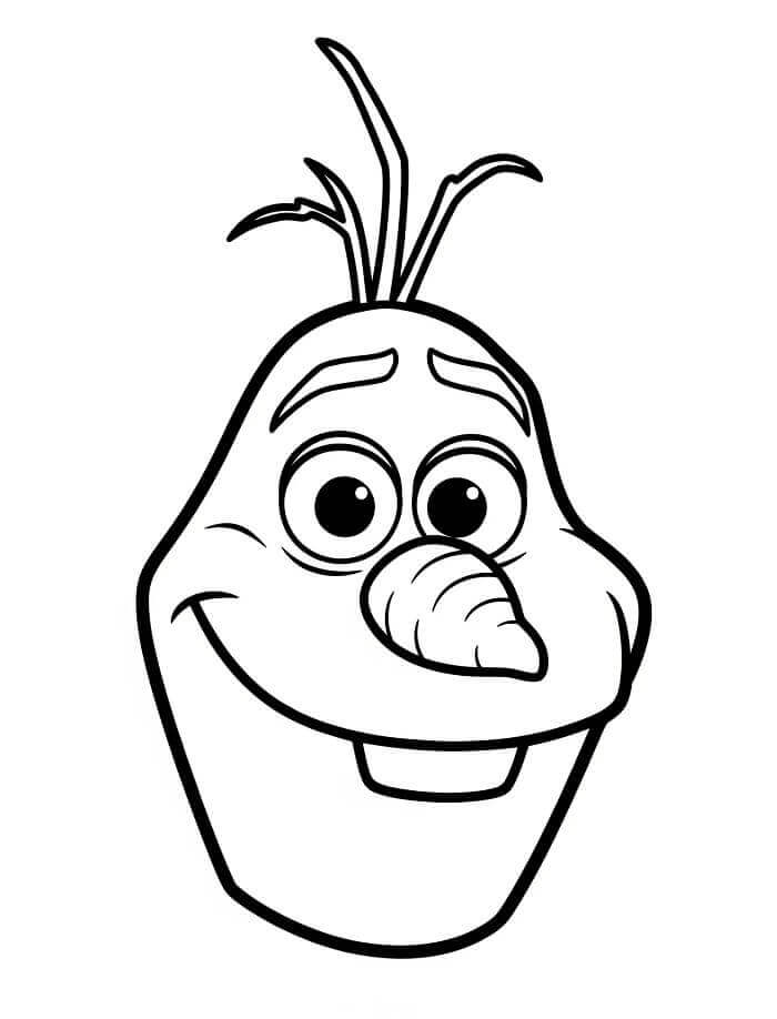 Zdarma Olaf pro děti omalovánka