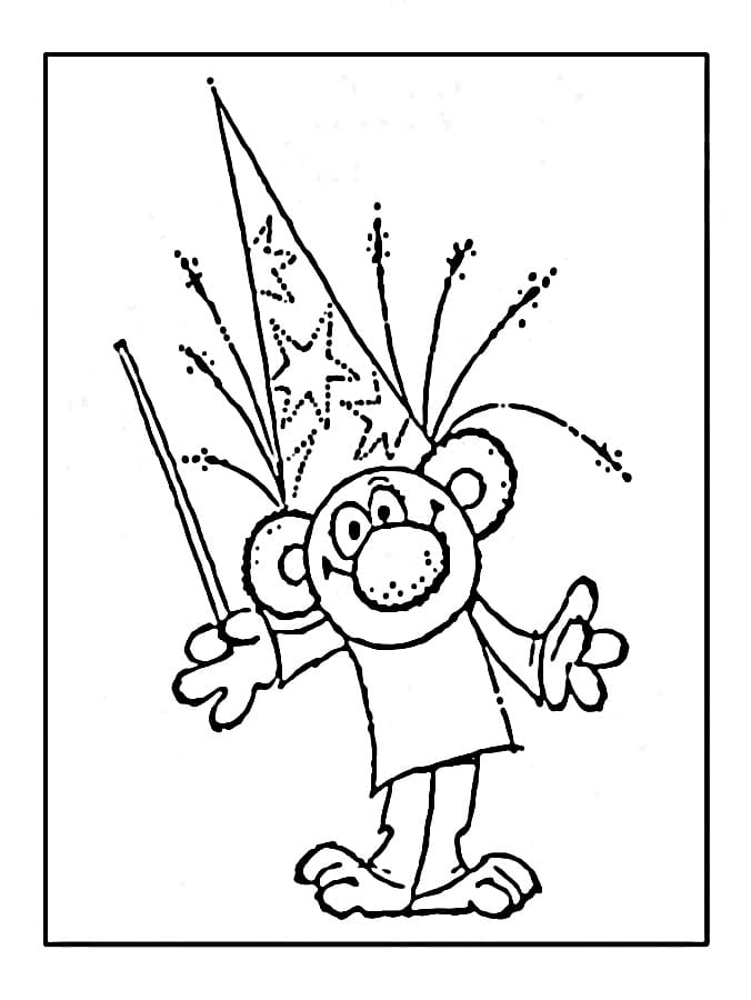 Zdarma Rákosníček pro děti omalovánka