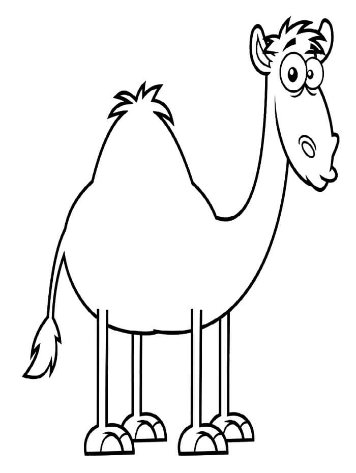 Zdarma Velbloud pro Děti omalovánka