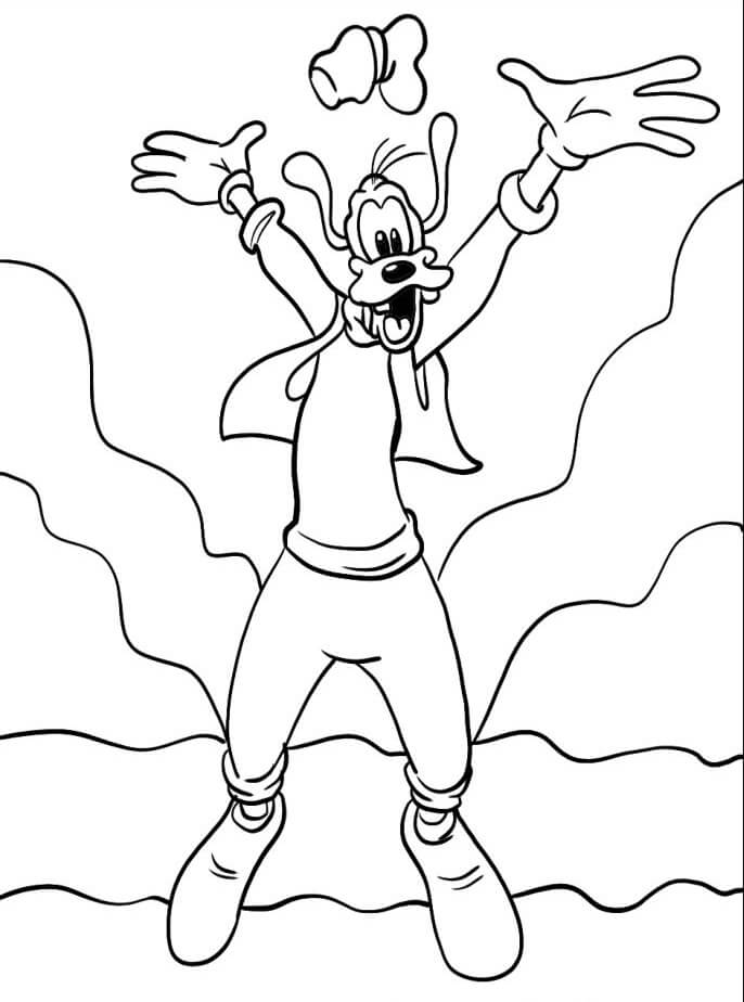 Zdarma obrázek Goofyho omalovánka
