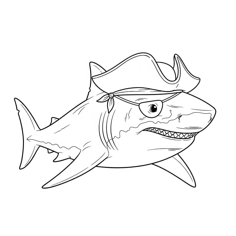 Žralok 4 omalovánka