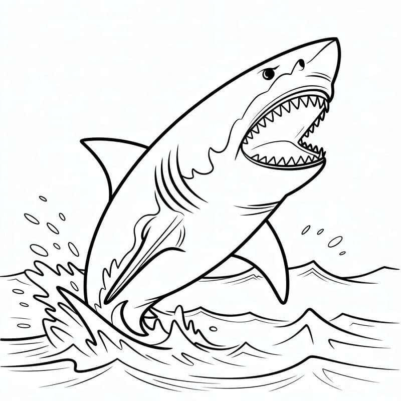 Žralok Úžasný omalovánka