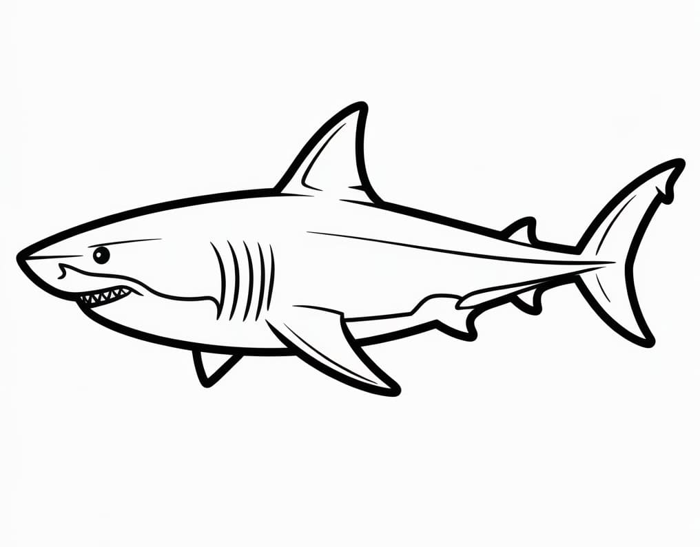 Žralok Základní omalovánka