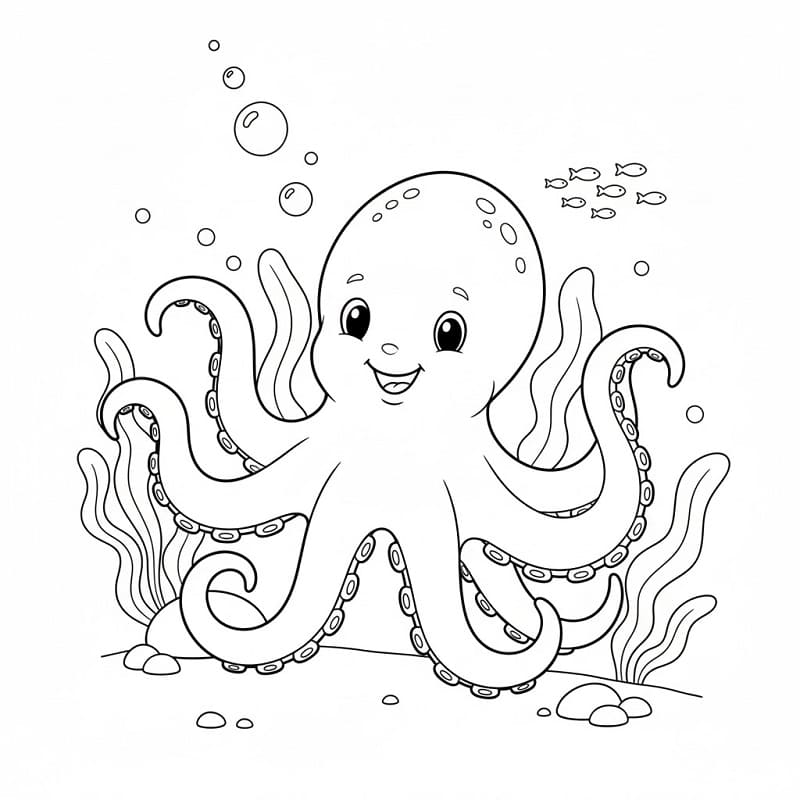 Omalovánky Chobotnice