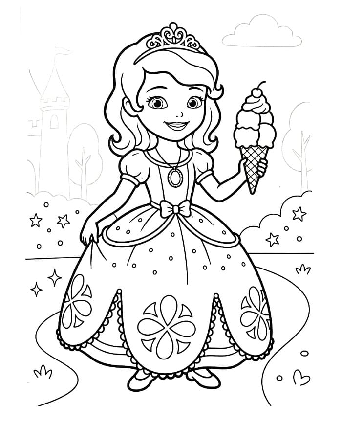 Animovaná Sofie První omalovánka