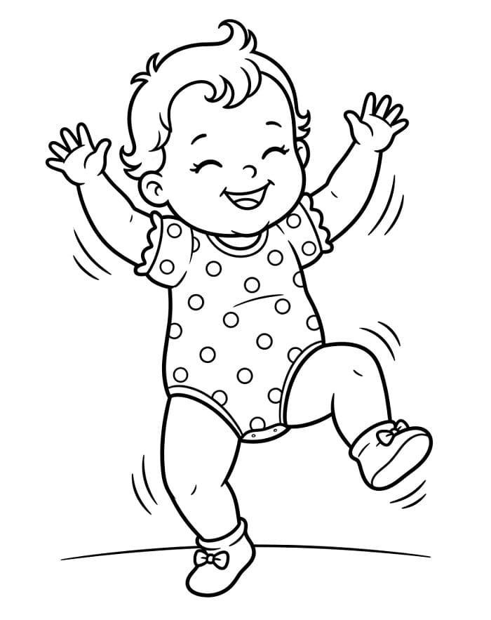 Animované miminko omalovánka