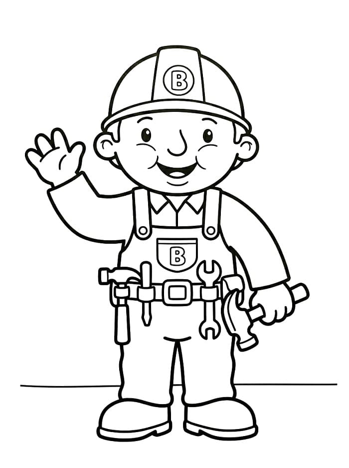 Animovaný Bořek Stavitel omalovánka