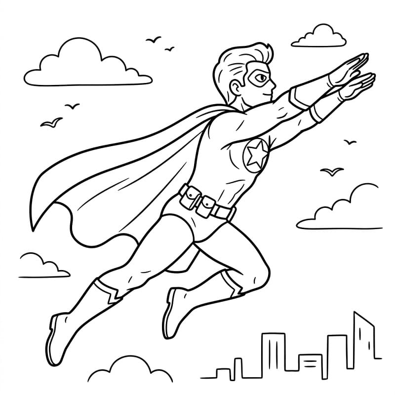 Báječný Superhrdina omalovánka