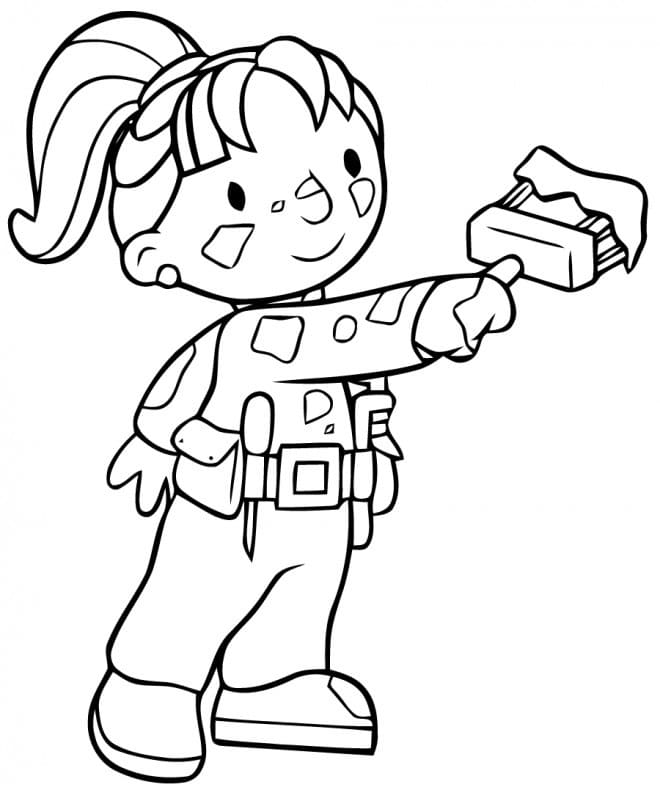 Bořek Stavitel (9) omalovánka