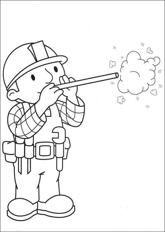 Bořek Stavitel pro děti 5 let omalovánka