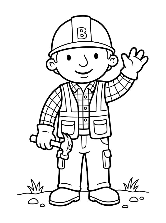 Omalovánky Bořek Stavitel