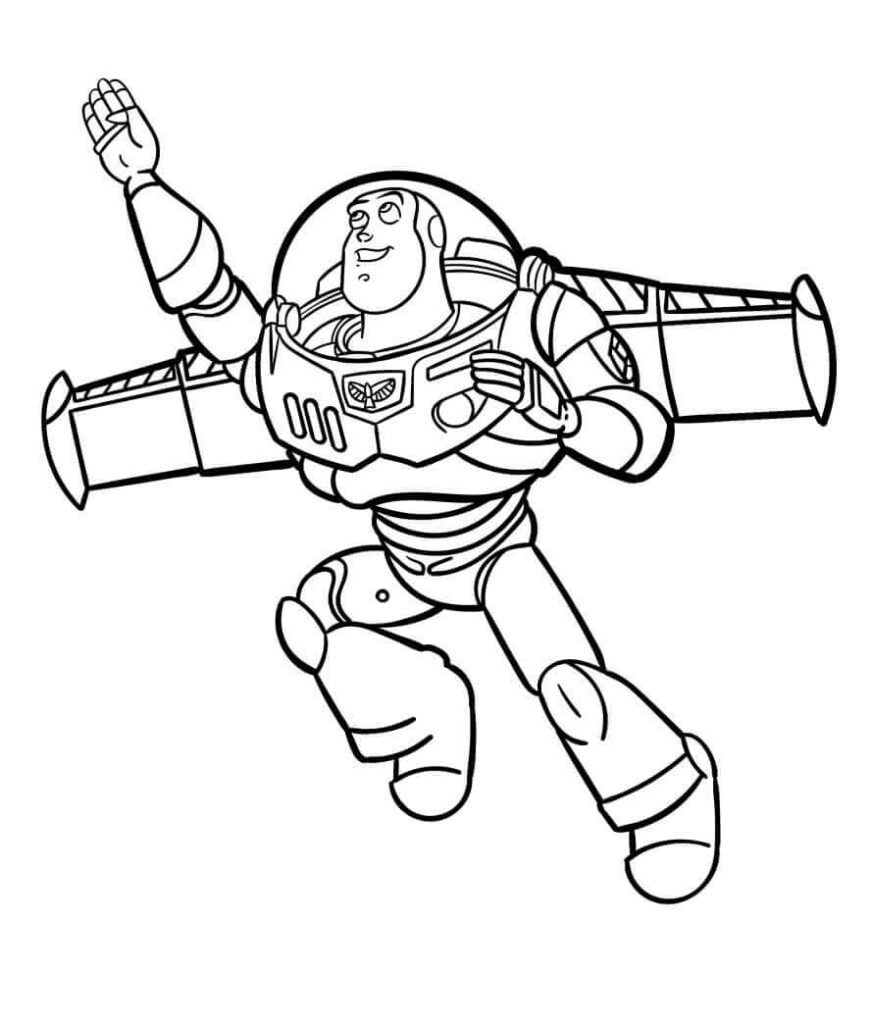 Omalovánka Buzz Lightyear obrázek zdarma