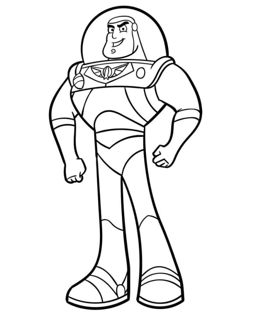 Omalovánka Buzz Lightyear tisknutelný obrázek