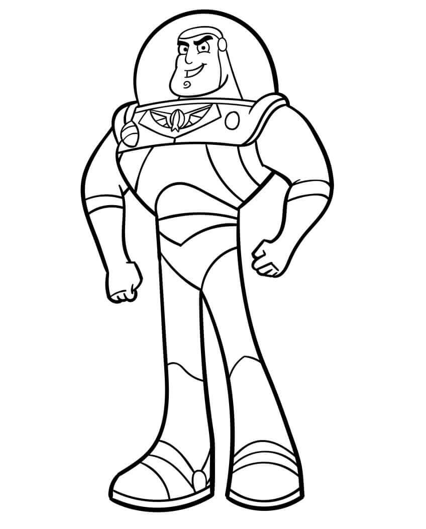 Buzz Lightyear tisknutelný obrázek omalovánka