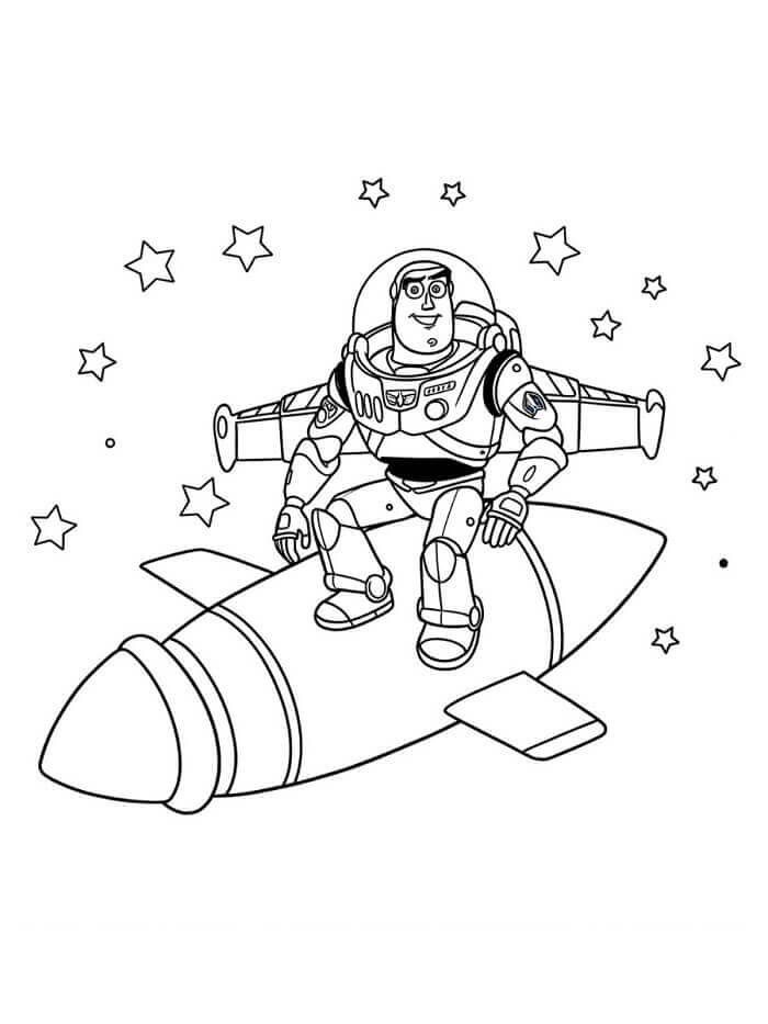 Buzz Lightyear tisknutelný omalovánka