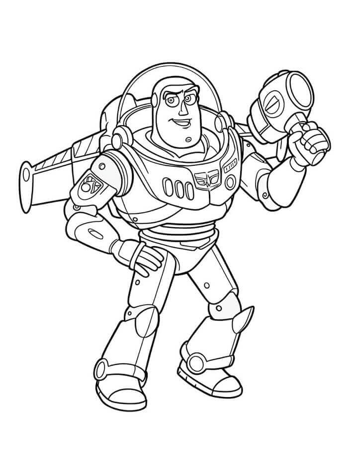 Buzz Lightyear z Toy Story omalovánka
