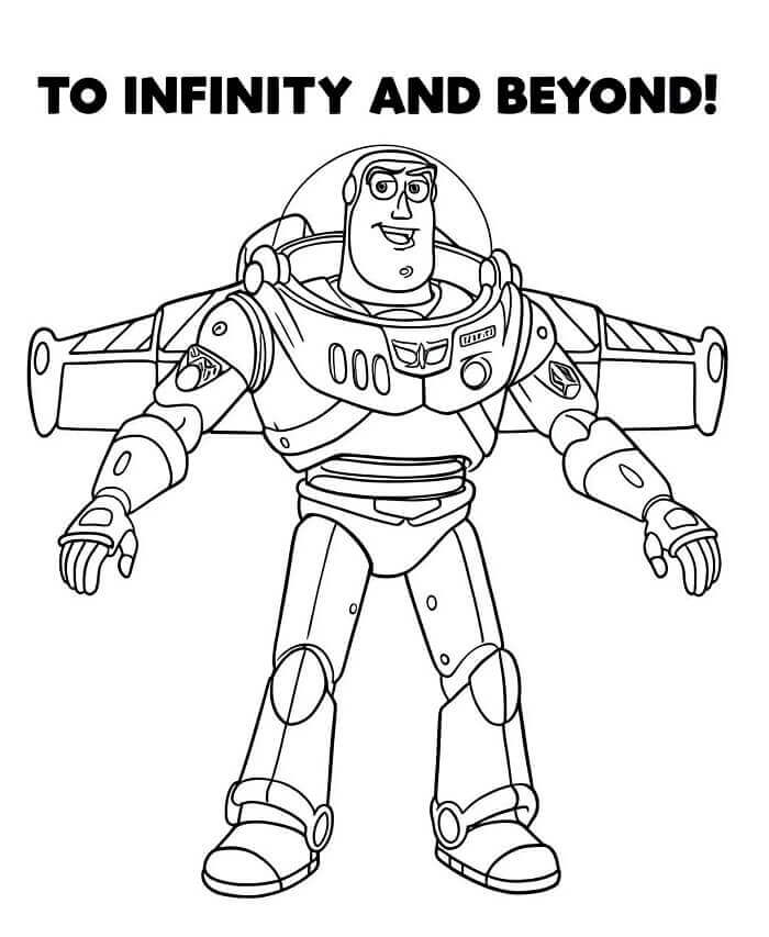 Disney Buzz Lightyear omalovánka