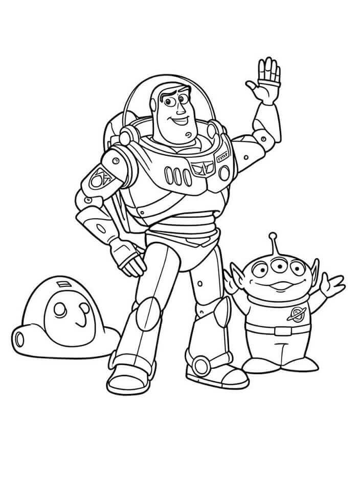 Disney Toy Story Buzz Lightyear omalovánka