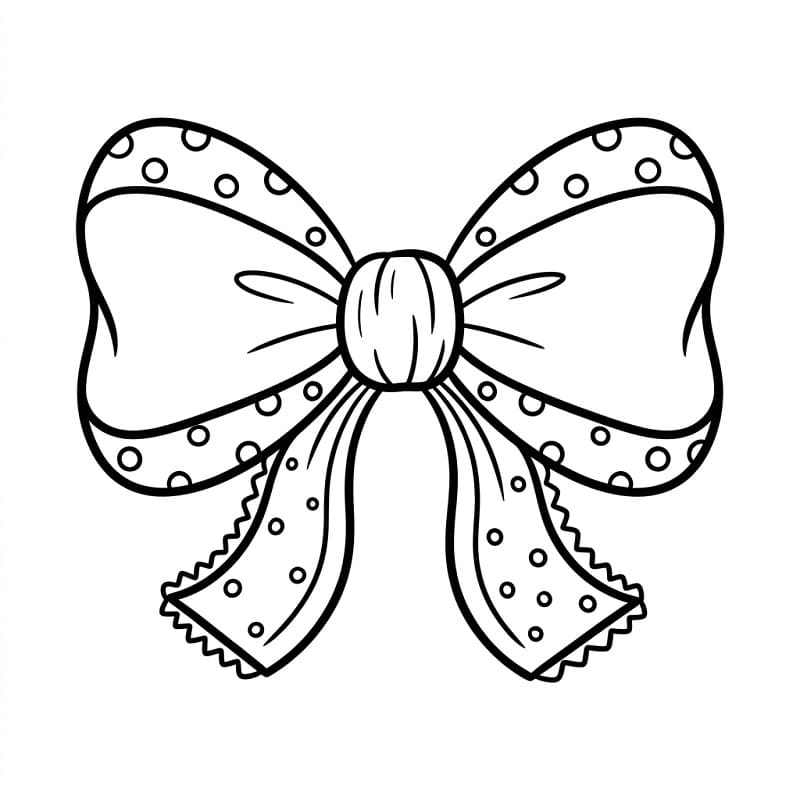 Dívčí mašle omalovánka