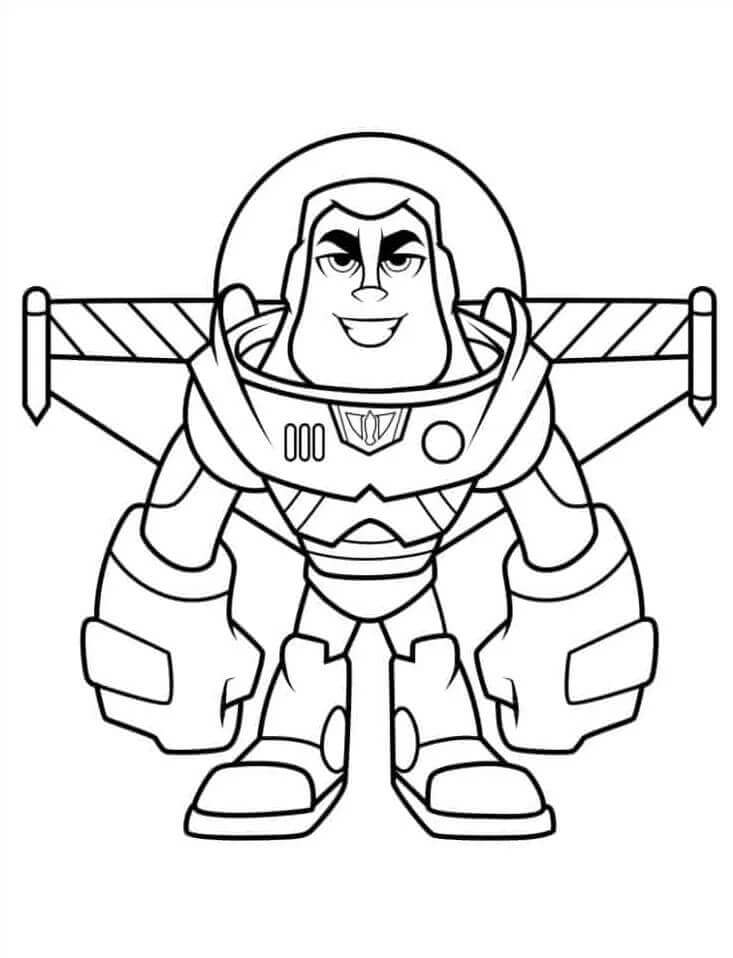 Fantastický Buzz Lightyear omalovánka