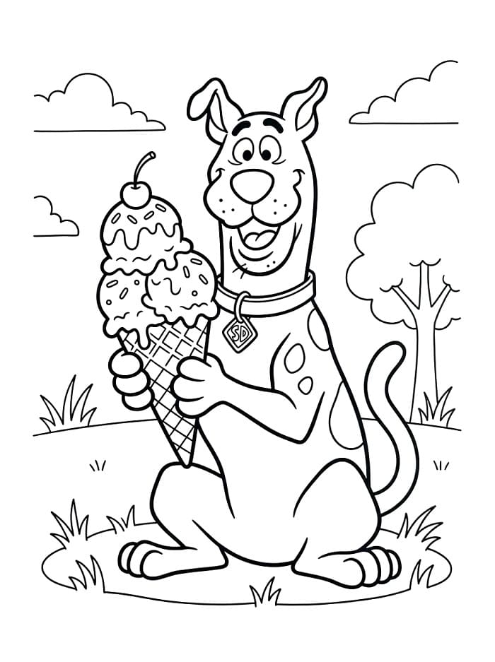 Fantastický Scooby Doo omalovánka