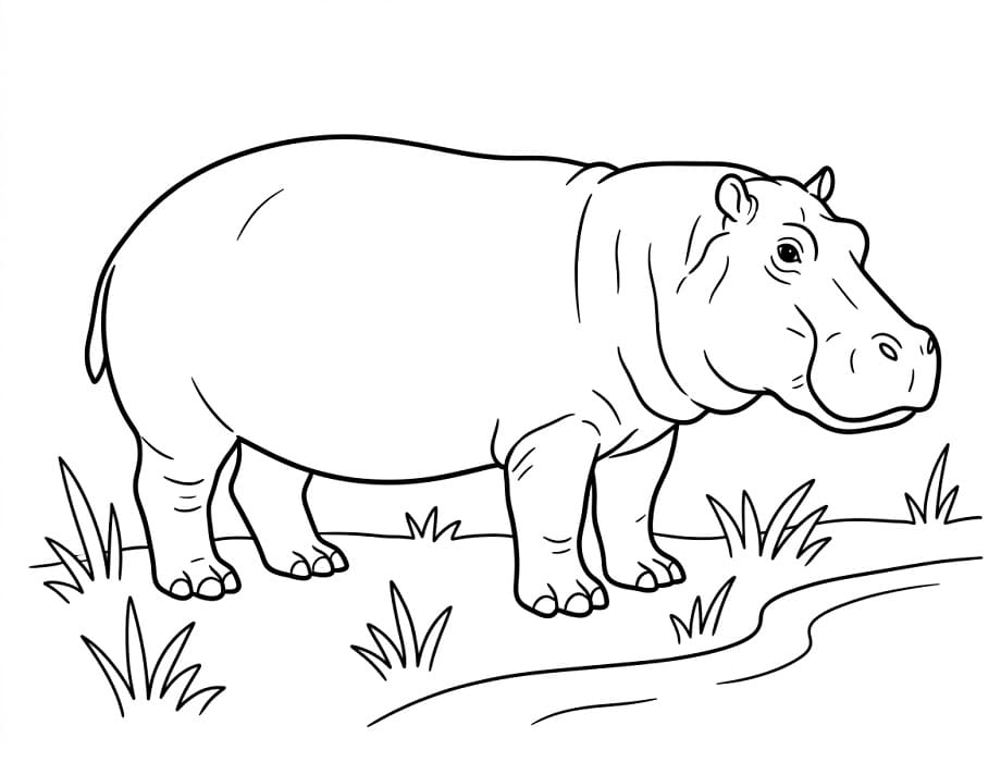 Hroch Normální omalovánka