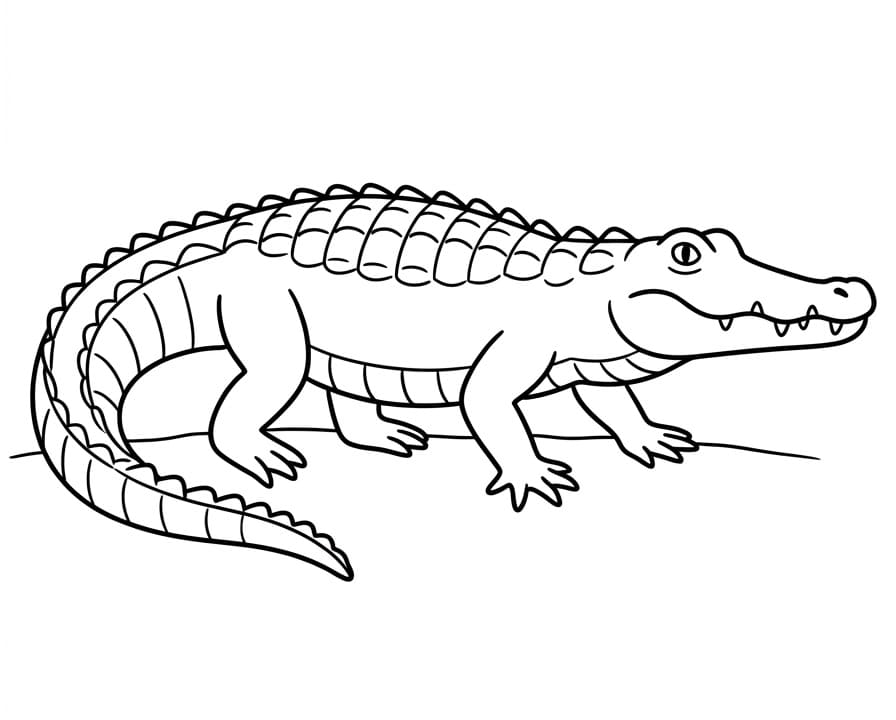 Jeden aligátor omalovánka