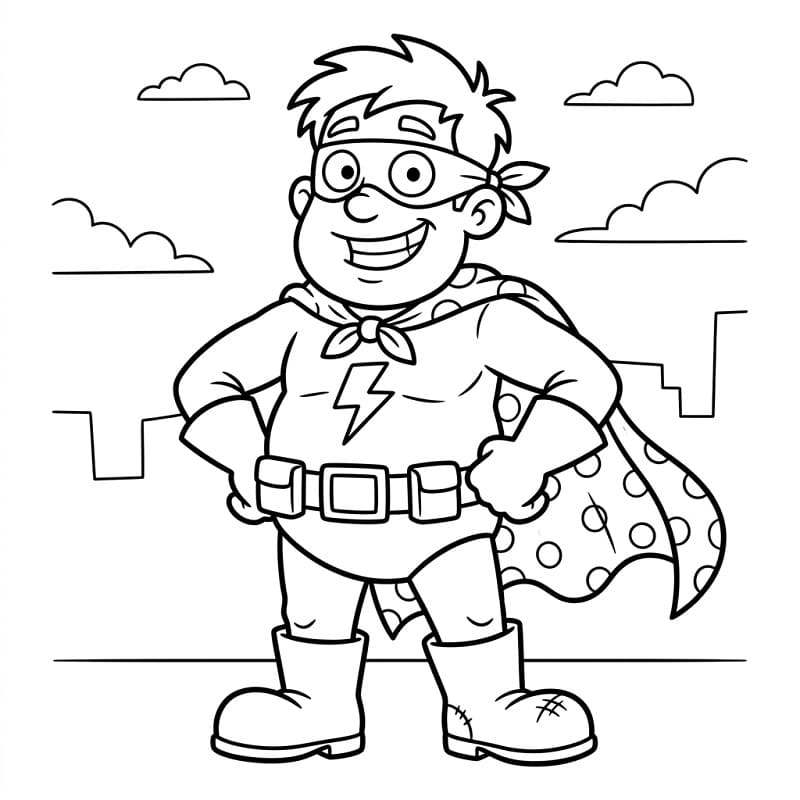 Jeden superhrdina omalovánka