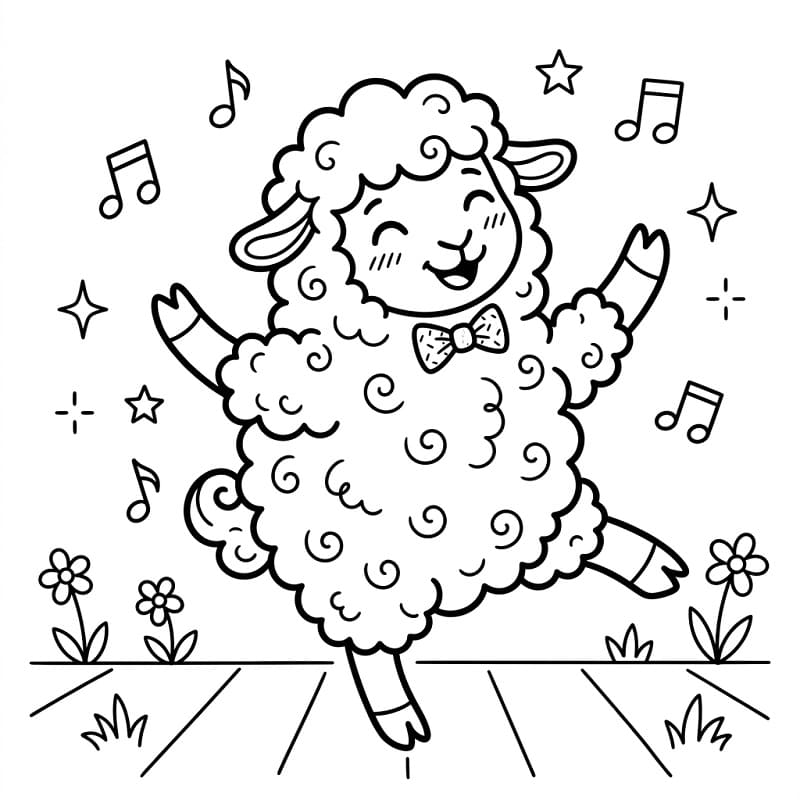 Jedna normální ovce omalovánka