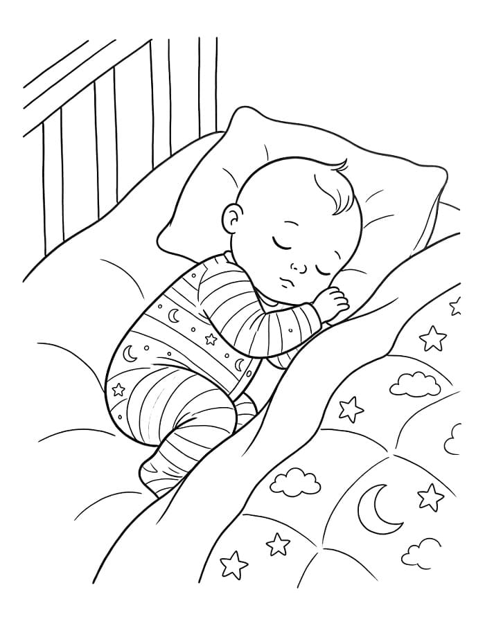 Jedno malé miminko omalovánka