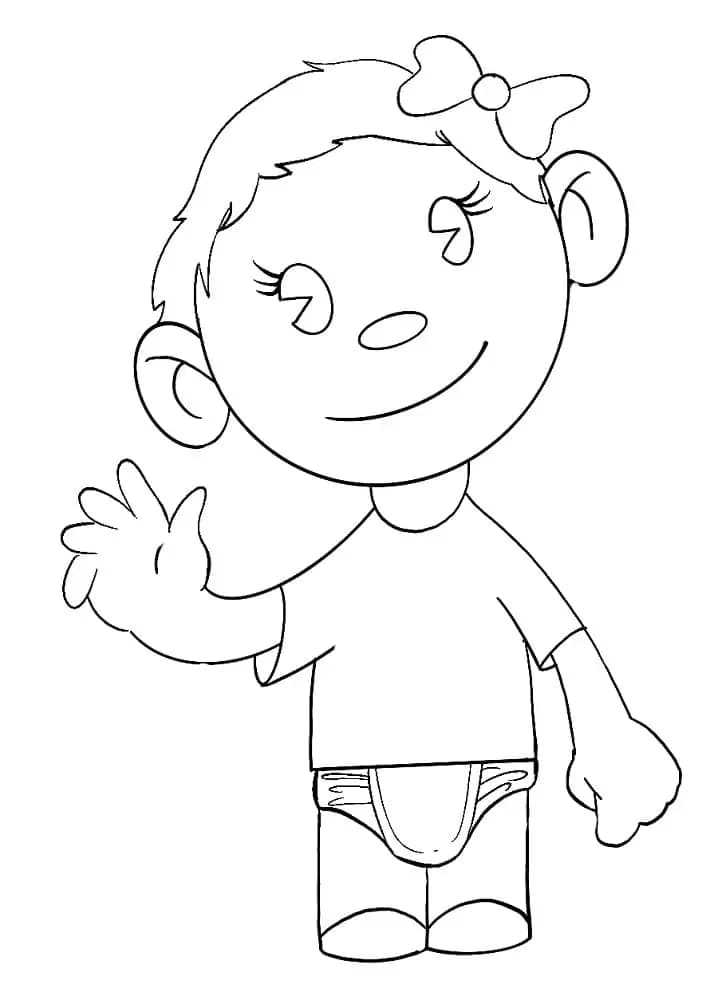 Jedno miminko omalovánka