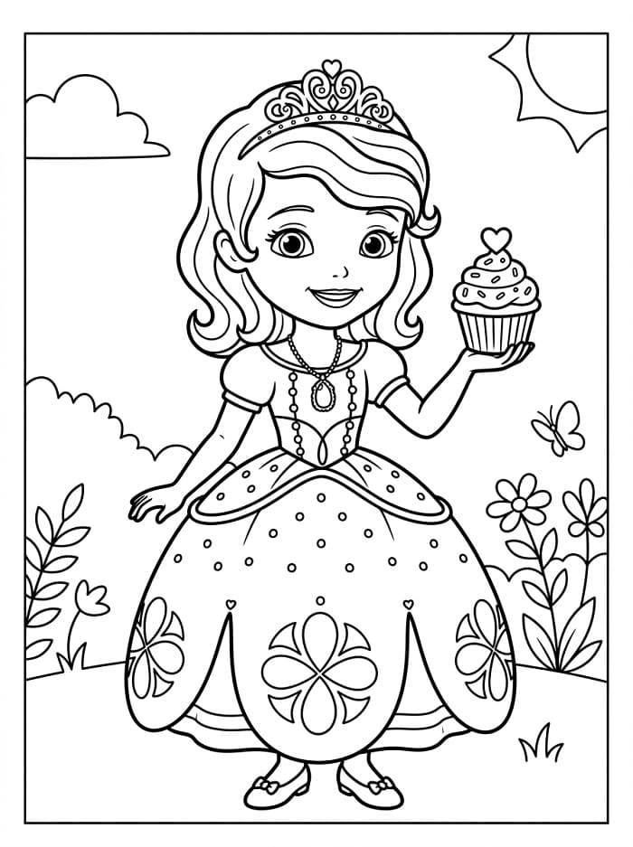 Jednoduchá Sofie První omalovánka